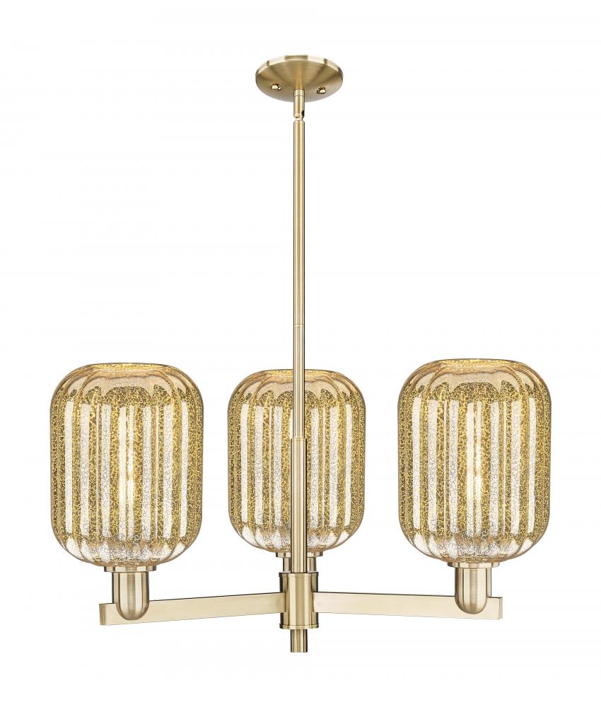 Preston Cylinder - 3 Light - 18 inch - Champagne Bronze - Flush Mount