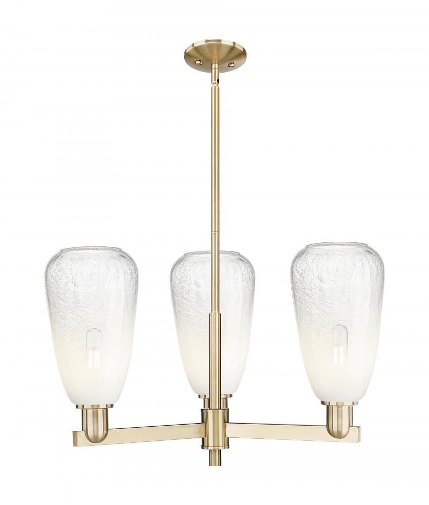 Brookhaven Almond - 3 Light - 18 inch - Champagne Bronze - Flush Mount
