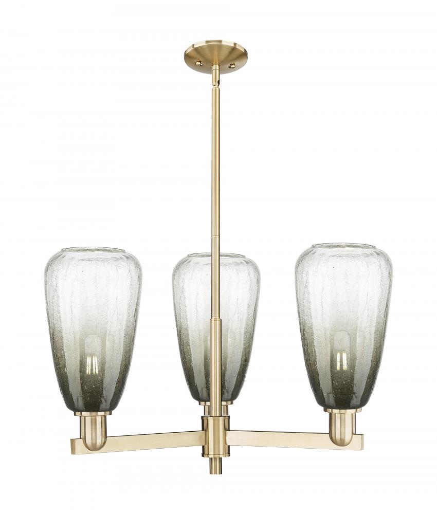 Brookhaven Almond - 3 Light - 18 inch - Champagne Bronze - Flush Mount