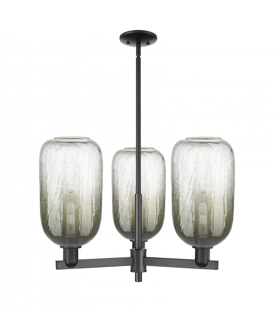 Brookhaven Cloche - 3 Light - 18 inch - Satin Nickel - Flush Mount