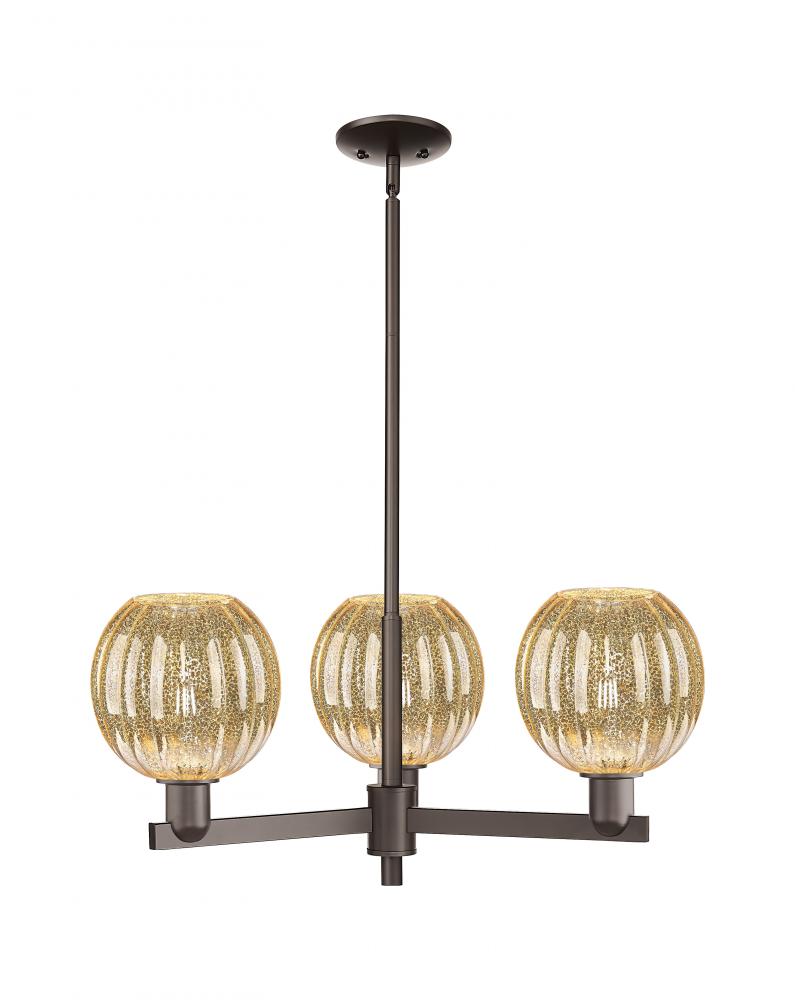 Preston - 3 Light - 18 inch - Oil Rubbed Bronze - Flush Mount