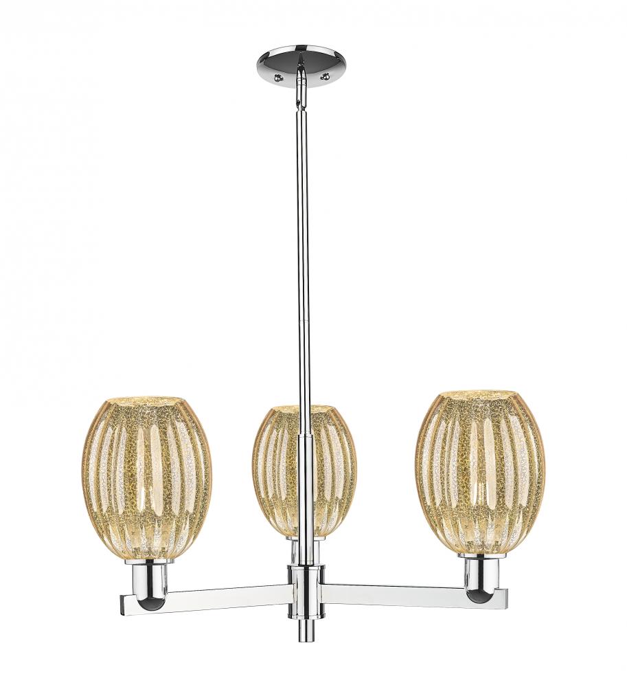 Preston Bulb - 3 Light - 18 inch - Polished Chrome - Flush Mount