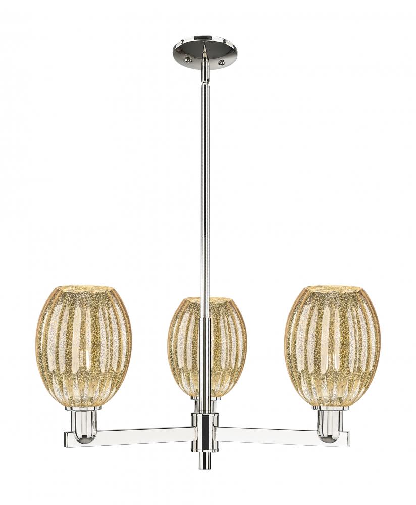 Preston - 3 Light - 18 inch - Polished Nickel - Flush Mount