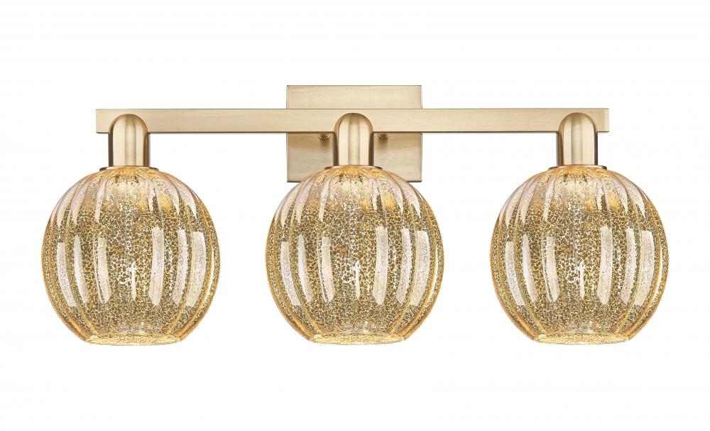 Preston - 3 Light - 26 inch - Champagne Bronze - Bath Vanity Light
