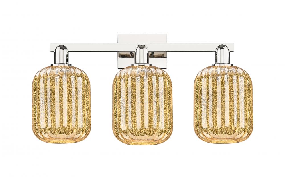 Preston - 3 Light - 26 inch - Polished Nickel - Bath Vanity Light