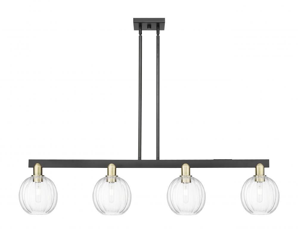 Preston Globe - 4 Light - 48 inch - Black Antique Brass - Cord hung - Island Light