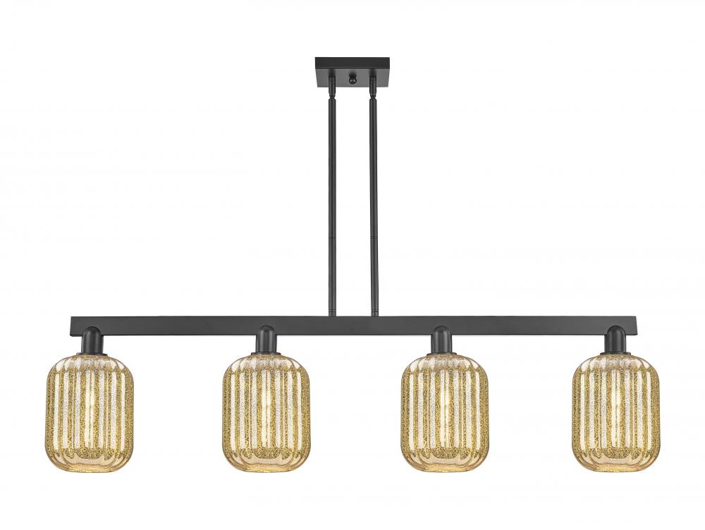 Preston - 4 Light - 48 inch - Matte Black - Cord hung - Island Light