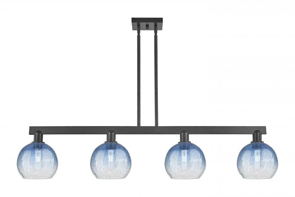 Brookhaven Globe - 4 Light - 48 inch - Matte Black - Cord hung - Island Light