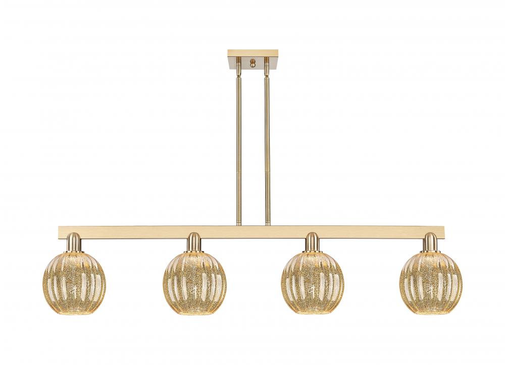 Preston - 4 Light - 48 inch - Champagne Bronze - Cord hung - Island Light