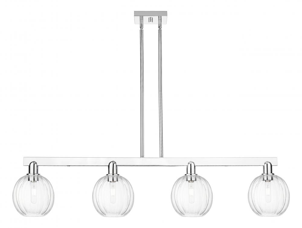 Preston Globe - 4 Light - 48 inch - Polished Chrome - Cord hung - Island Light