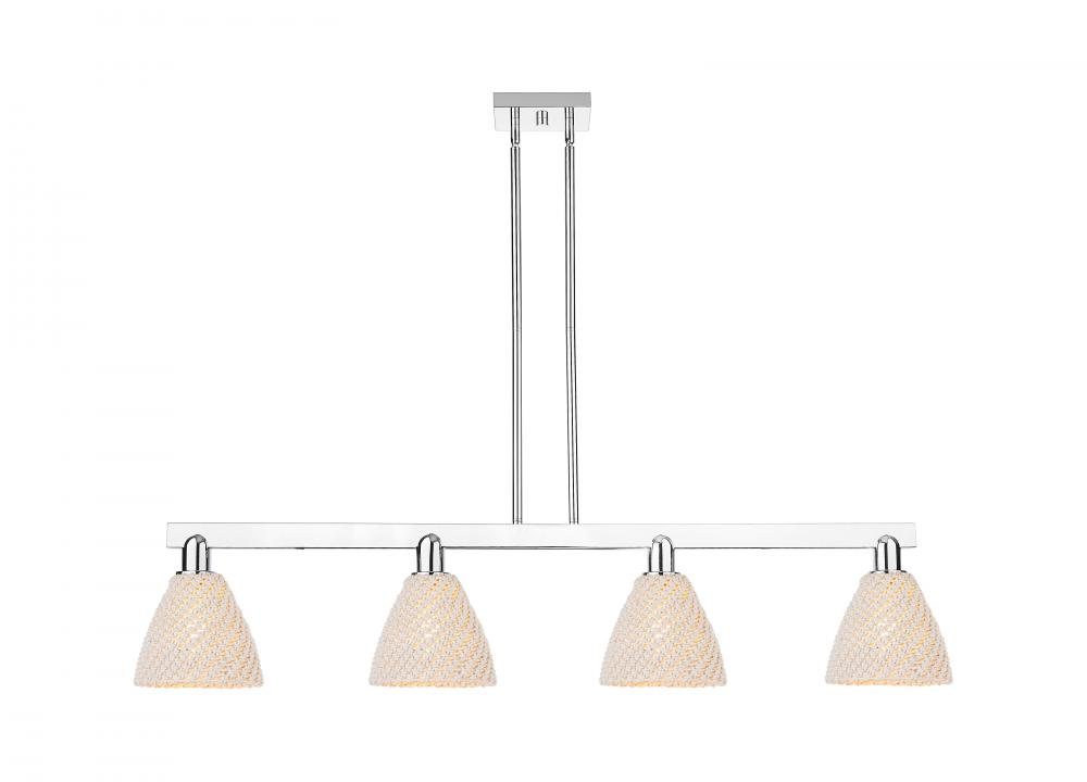 Bristol Natural - 4 Light - 48 inch - Polished Chrome - Cord hung - Island Light