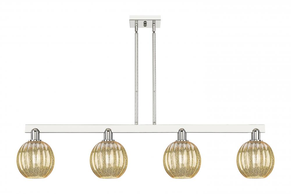 Preston - 4 Light - 48 inch - Polished Nickel - Cord hung - Island Light
