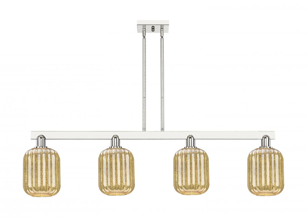 Preston - 4 Light - 48 inch - Polished Nickel - Cord hung - Island Light