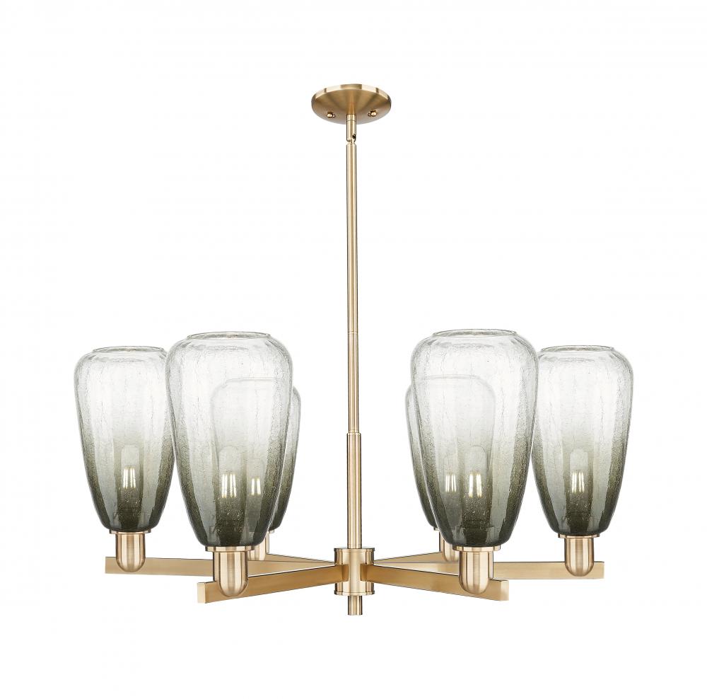 Brookhaven Almond - 6 Light - 24 inch - Champagne Bronze - Chandelier