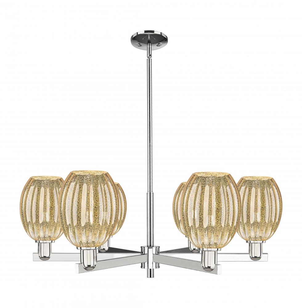 Preston Bulb - 6 Light - 24 inch - Polished Nickel - Chandelier