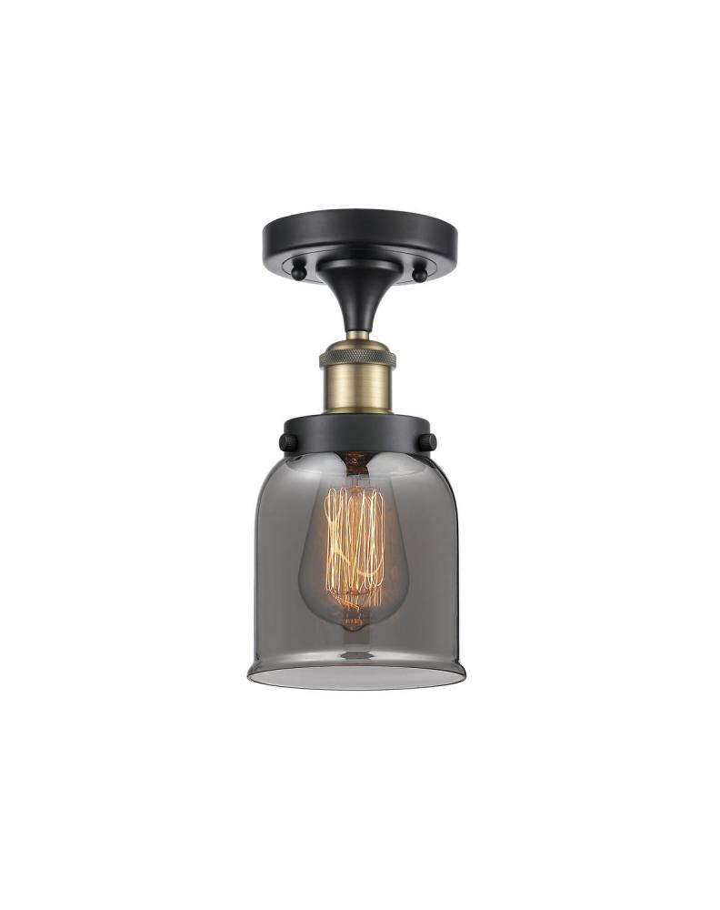 Bell - 1 Light - 5 inch - Black Antique Brass - Semi-Flush Mount