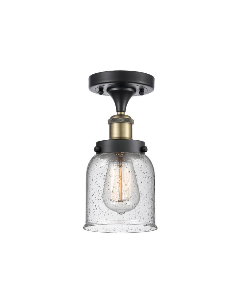 Bell - 1 Light - 5 inch - Black Antique Brass - Semi-Flush Mount