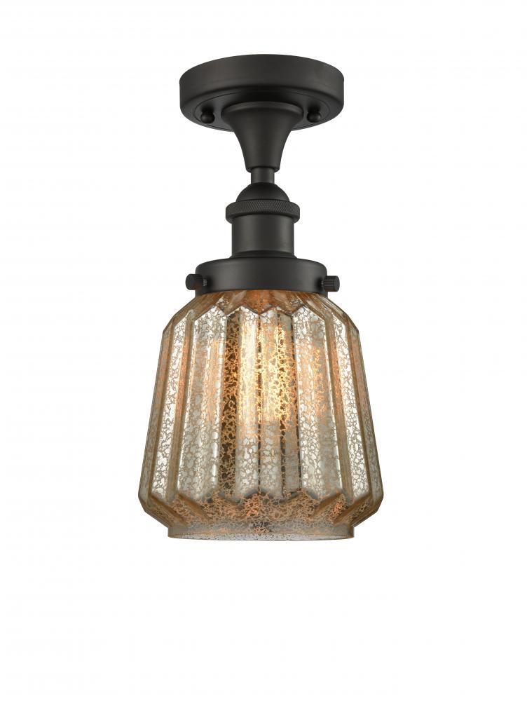 Chatham - 1 Light - 6 inch - Oil Rubbed Bronze - Semi-Flush Mount