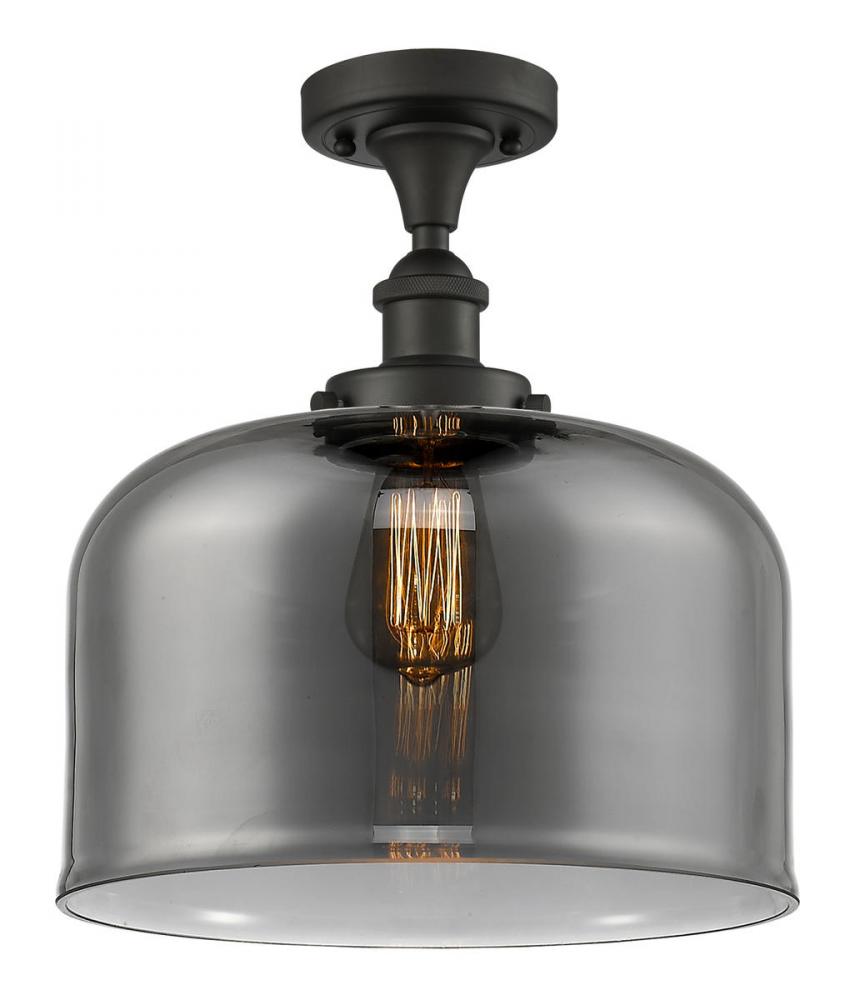 Bell - 1 Light - 12 inch - Oil Rubbed Bronze - Semi-Flush Mount
