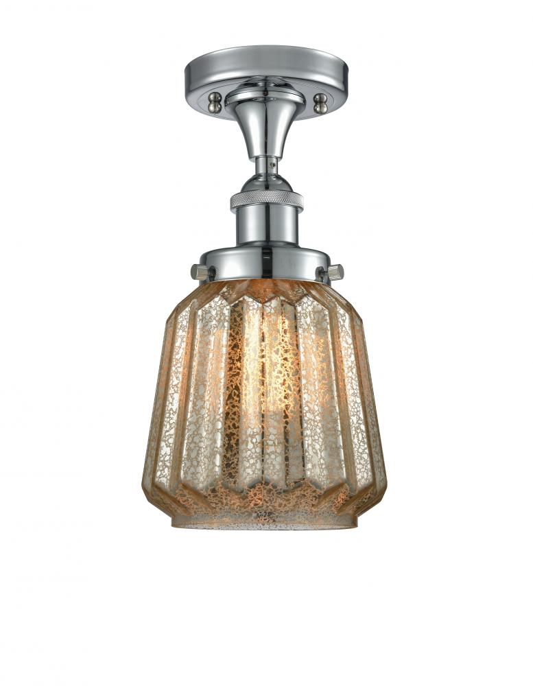 Chatham - 1 Light - 6 inch - Polished Chrome - Semi-Flush Mount