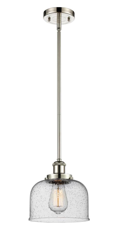 Bell - 1 Light - 8 inch - Polished Nickel - Mini Pendant