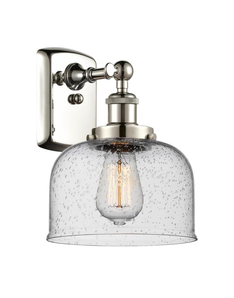 Bell - 1 Light - 8 inch - Polished Nickel - Sconce