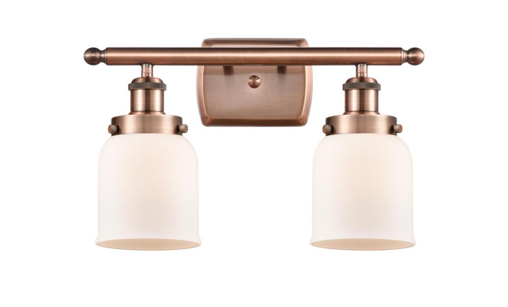 Bell - 2 Light - 16 inch - Antique Copper - Bath Vanity Light