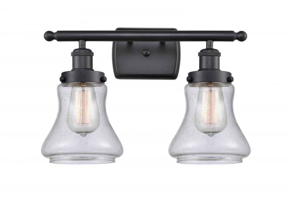 Bellmont - 2 Light - 16 inch - Matte Black - Bath Vanity Light