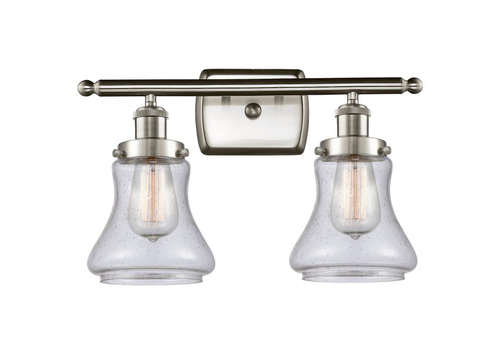 Bellmont - 2 Light - 16 inch - Brushed Satin Nickel - Bath Vanity Light