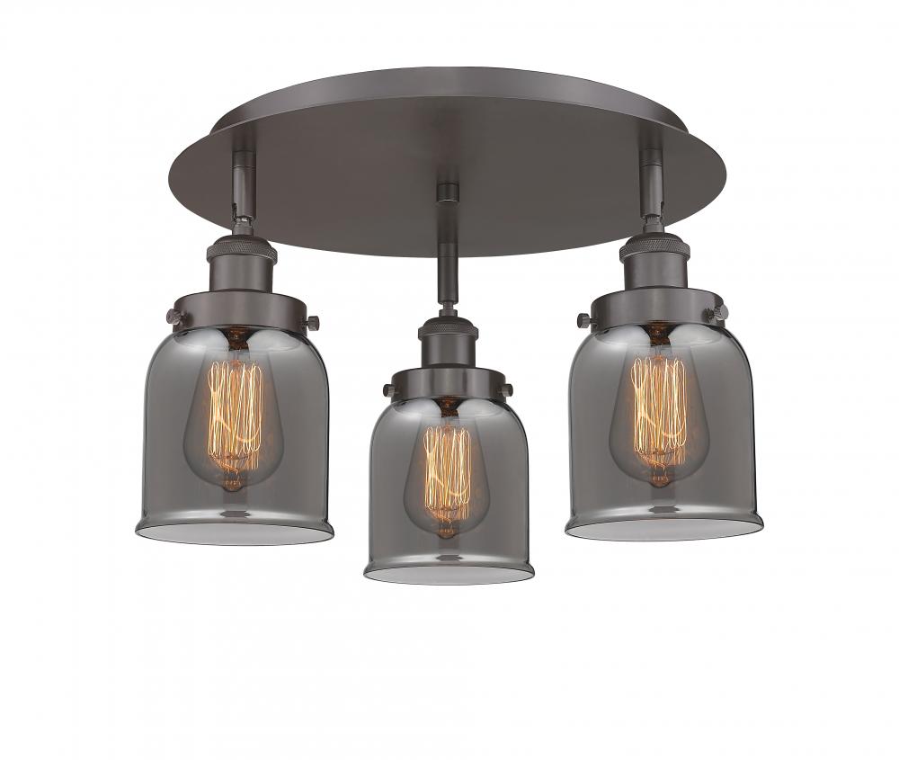 Cone - 3 Light - 17 inch - Oil Rubbed Bronze - Flush Mount