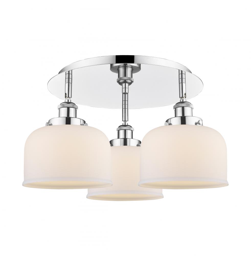 Cone - 3 Light - 20 inch - Polished Chrome - Flush Mount