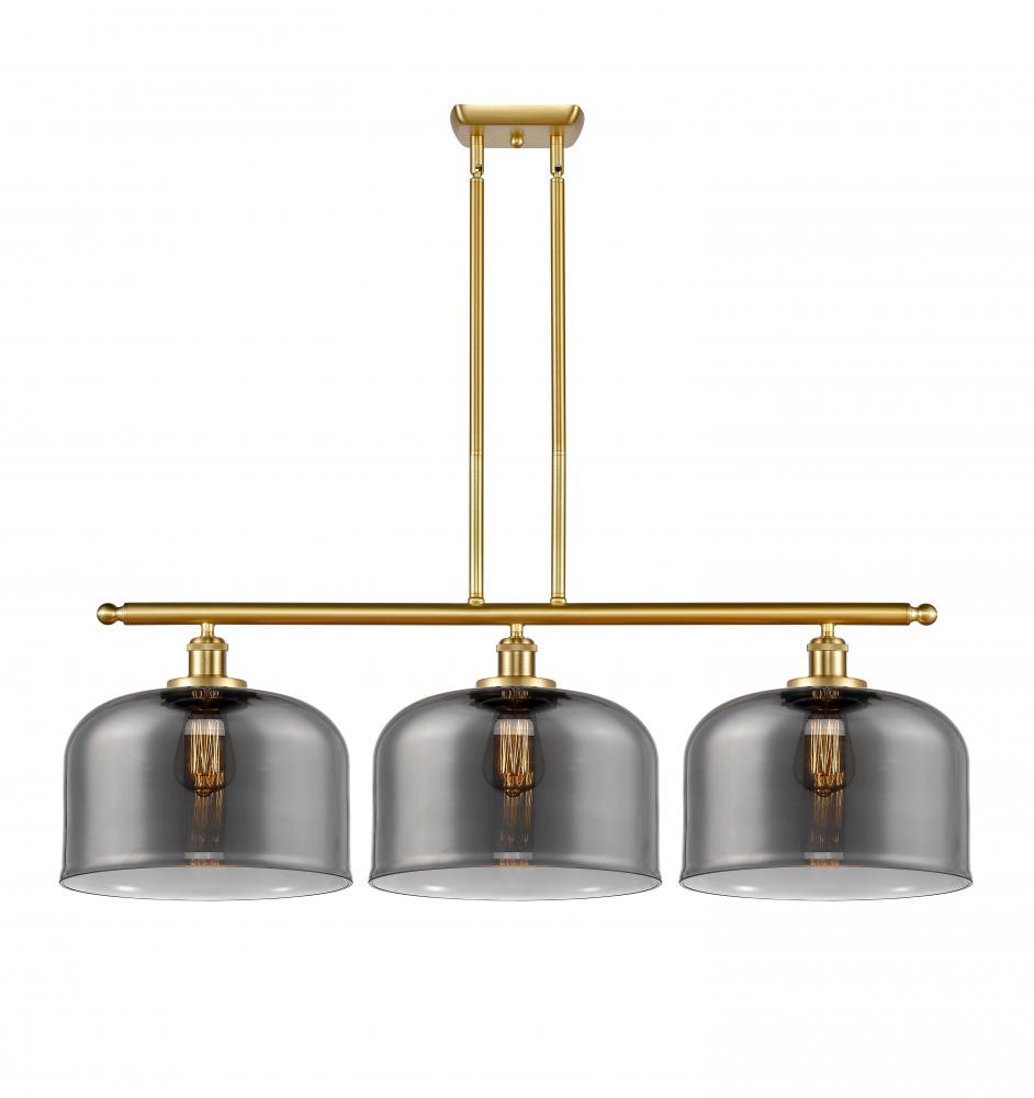 Bell - 3 Light - 36 inch - Satin Gold - Stem Hung - Island Light