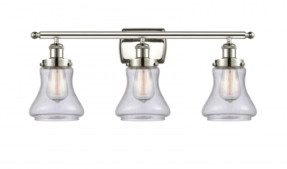 Bellmont - 3 Light - 26 inch - Polished Nickel - Bath Vanity Light