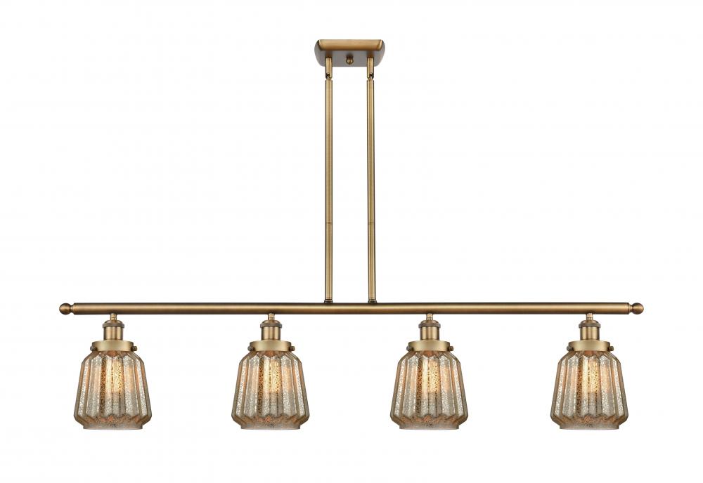 Chatham - 4 Light - 48 inch - Brushed Brass - Stem Hung - Island Light