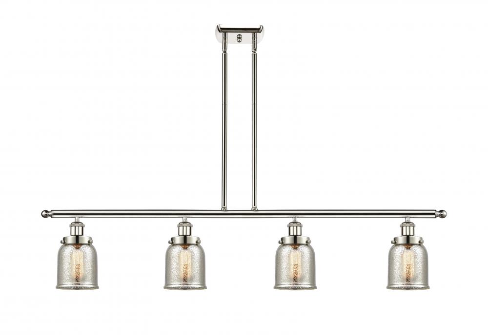 Bell - 4 Light - 48 inch - Polished Nickel - Stem Hung - Island Light
