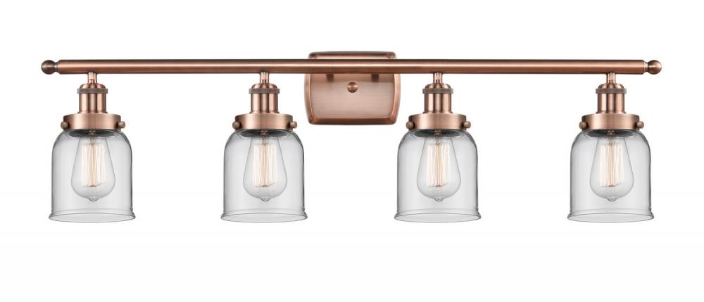 Bell - 4 Light - 36 inch - Antique Copper - Bath Vanity Light