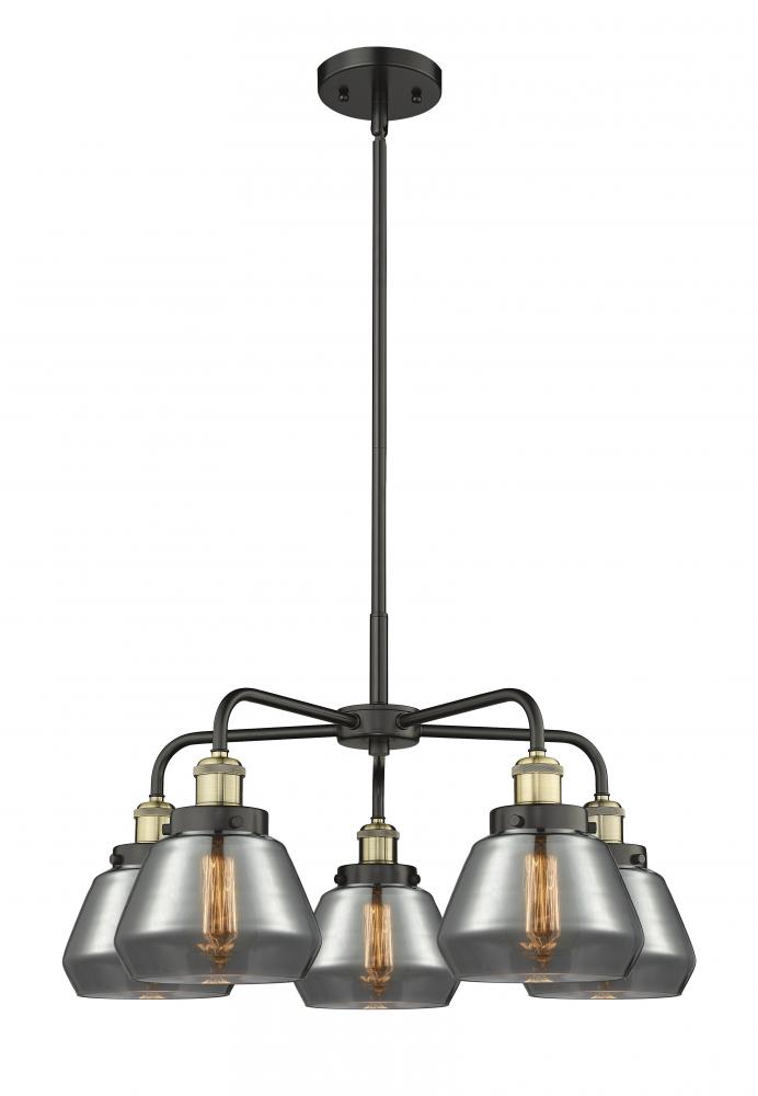 Fulton - 5 Light - 26 inch - Black Antique Brass - Chandelier