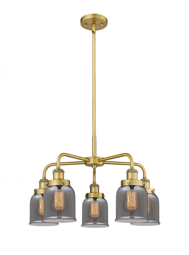 Cone - 5 Light - 24 inch - Brushed Brass - Chandelier