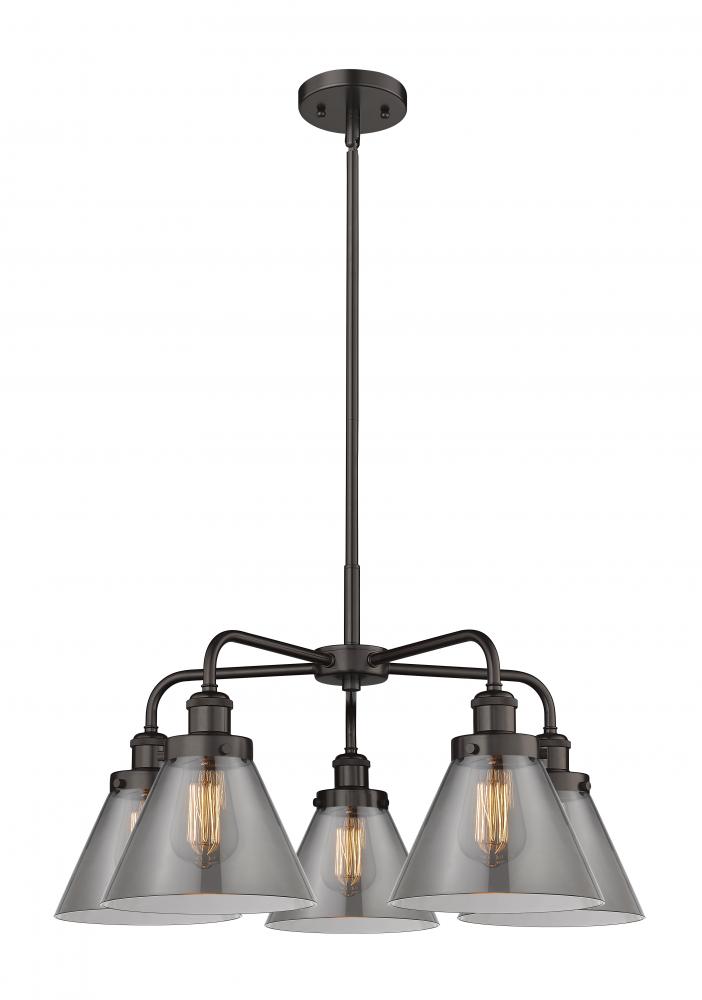Cone - 5 Light - 26 inch - Oil Rubbed Bronze - Chandelier