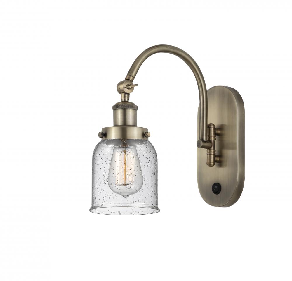Bell - 1 Light - 5 inch - Antique Brass - Adjustable Swing Arm