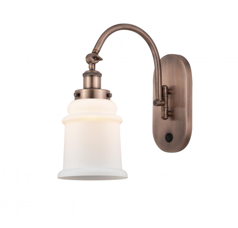 Canton - 1 Light - 7 inch - Antique Copper - Adjustable Swing Arm