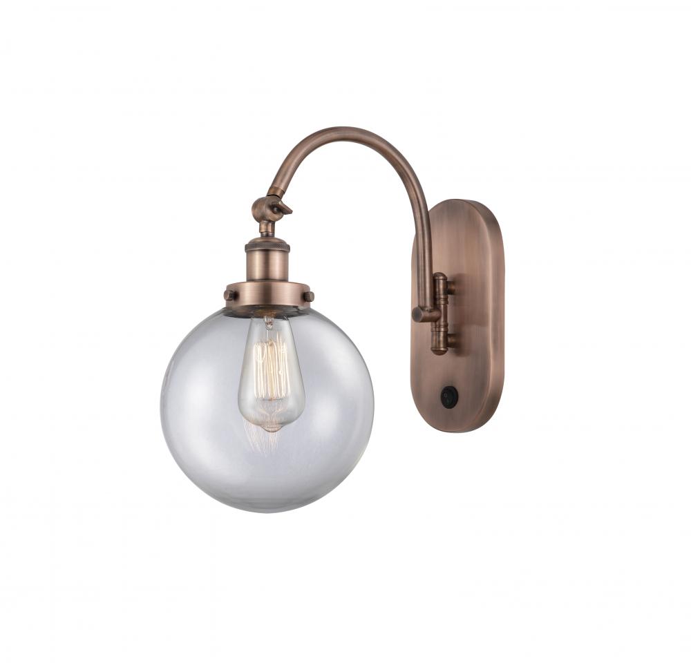 Beacon - 1 Light - 8 inch - Antique Copper - Adjustable Swing Arm