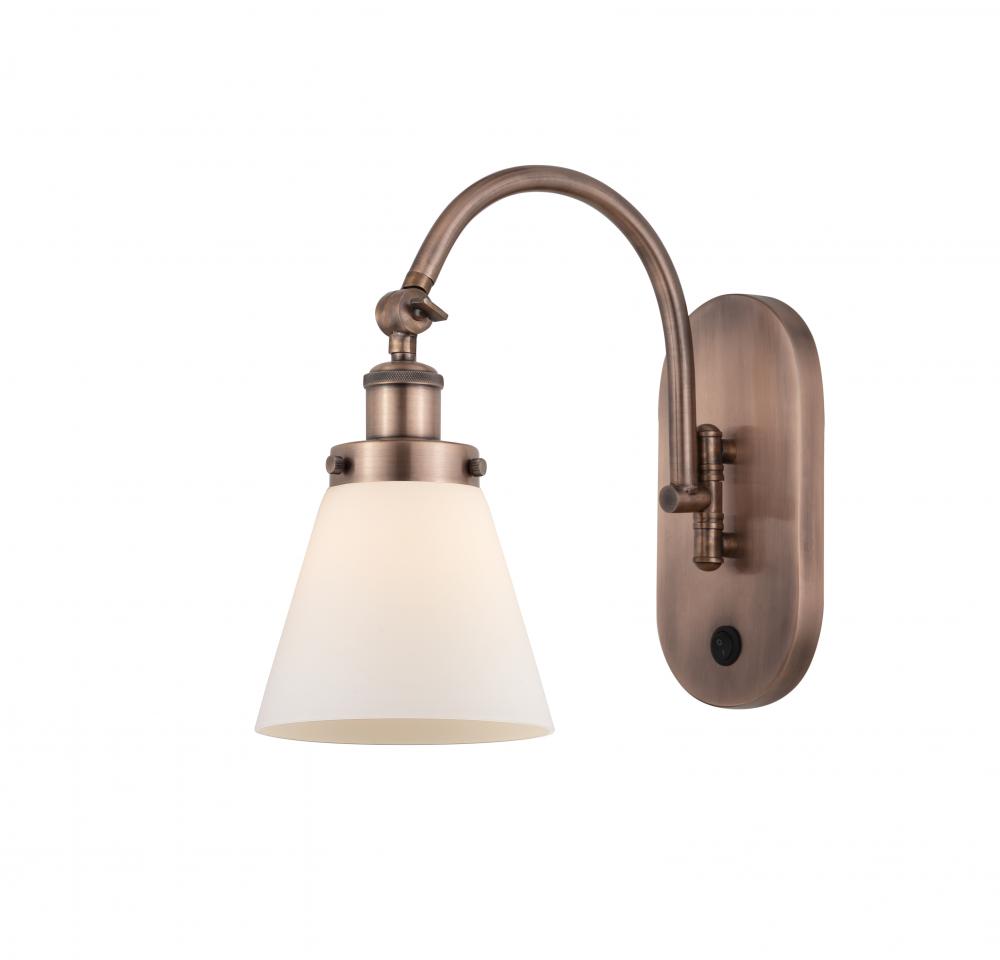 Cone - 1 Light - 6 inch - Antique Copper - Adjustable Swing Arm