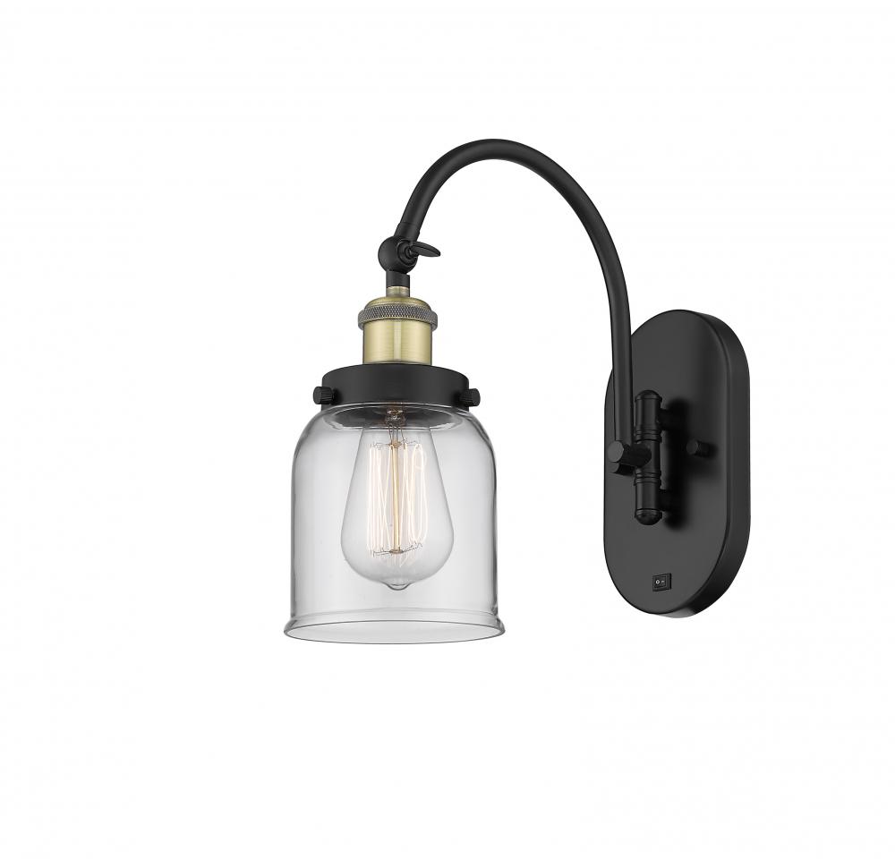 Bell - 1 Light - 5 inch - Black Antique Brass - Adjustable Swing Arm