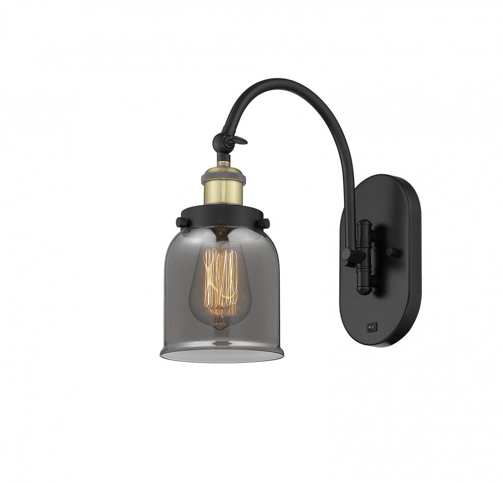 Bell - 1 Light - 5 inch - Black Antique Brass - Adjustable Swing Arm