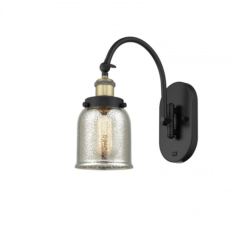Bell - 1 Light - 5 inch - Black Antique Brass - Adjustable Swing Arm