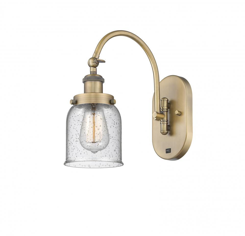 Bell - 1 Light - 5 inch - Brushed Brass - Adjustable Swing Arm