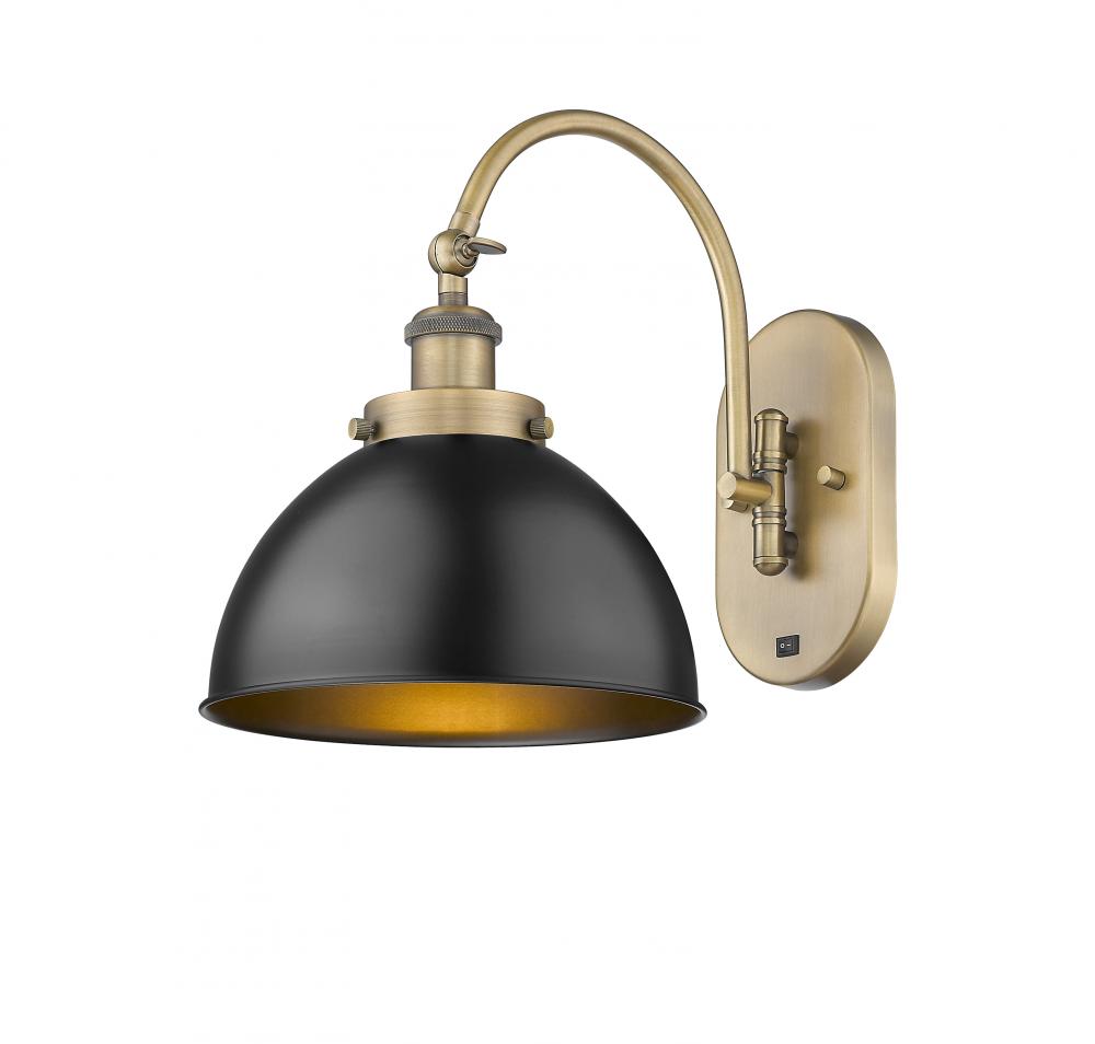 Ballston Urban - 1 Light - 10 inch - Brushed Brass - Adjustable Swing Arm