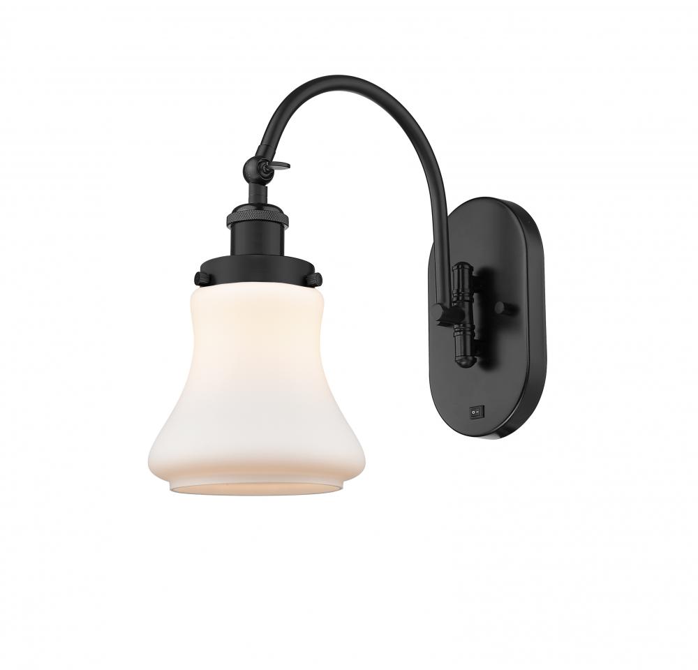 Bellmont - 1 Light - 7 inch - Matte Black - Adjustable Swing Arm