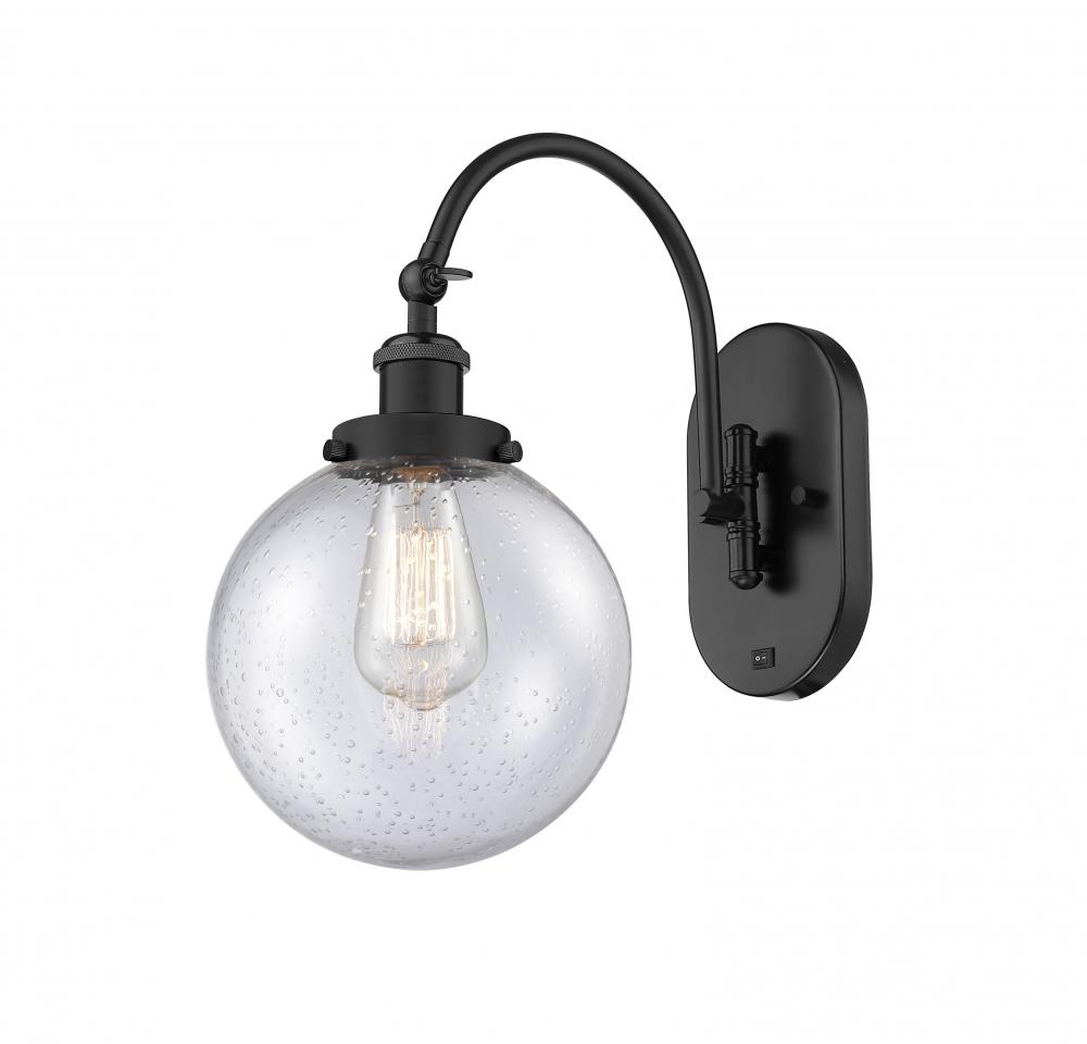 Beacon - 1 Light - 8 inch - Matte Black - Adjustable Swing Arm